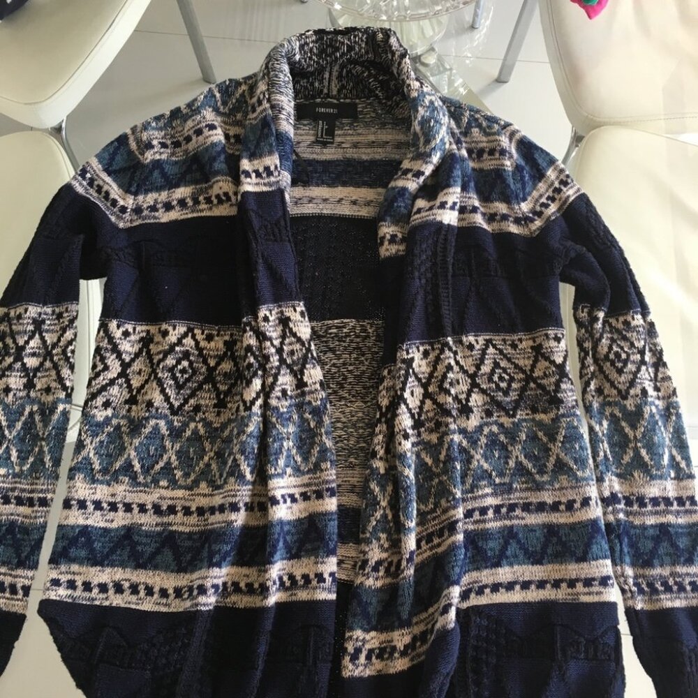Multicolor Knit Cardigan, S